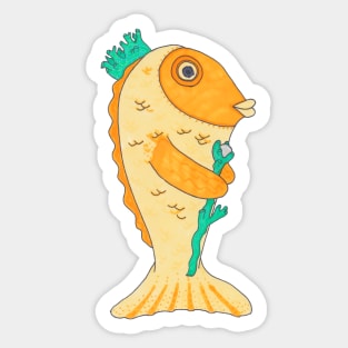 The Fish King Sticker